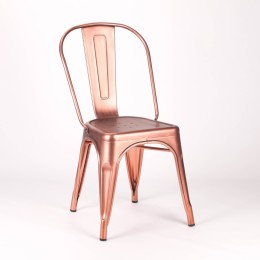 Vintage Brushed Copper Tolix Chair